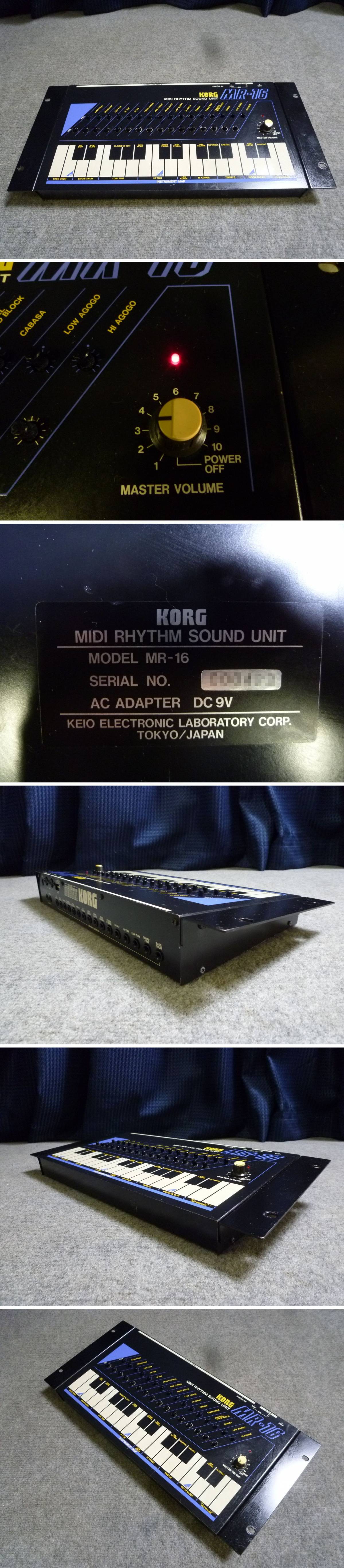 △ KORG コルグ MR-16 MIDI リズムサウンドユニット ドラム △－日本