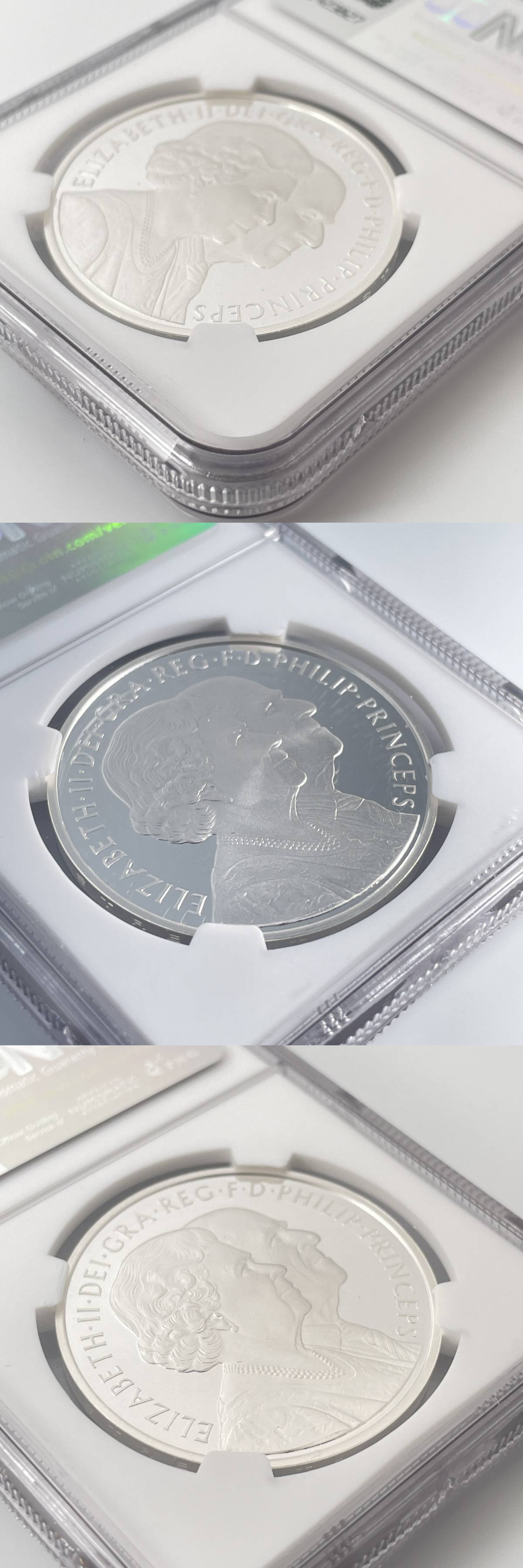 2007 ダイヤモンドウエディング 5ポンド プルーフ銀貨 ③ image_8b2f1c73-1ebc-4ffd-ac0f-